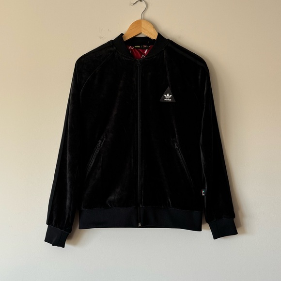 NWOT adidas Pharrell Williams Humanrace HU Superstar SST Velour Velvet Jacket - Picture 6 of 17